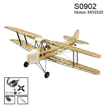 Balsa wood Plane DH82a Tiger Moth Large Electric or Gas Power Fixed Wing Plane Balsa Kits 1400mm Wingspan