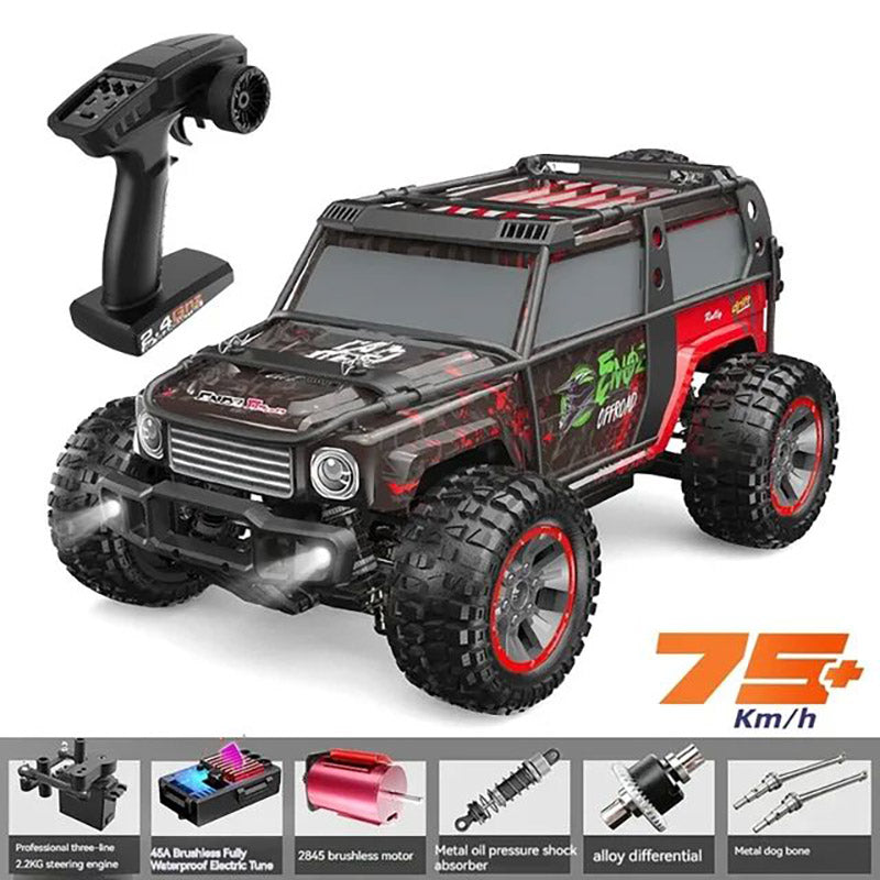 Coche RC con motor sin escobillas 1/10 4WD, todoterreno de alta velocidad, coche de derrape Big Foot 