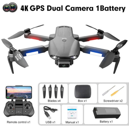 4DRC F9 4K Drone Dual HD Camera Aerial Photography GPS 5G Wifi FPV Brushless Motor RC Quadcopter Toys