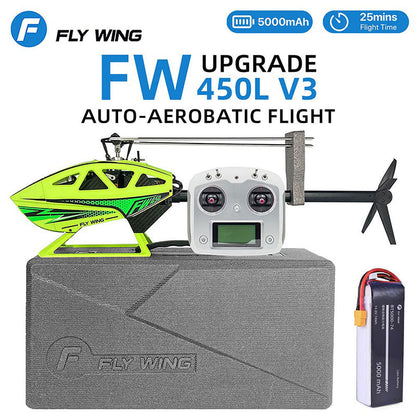 FLY WING FW450L V3 6CH 3D Auto Acrobatics GPS Altitude Hold RC Helicopter RTF/PNP With H1 Flight Control System
