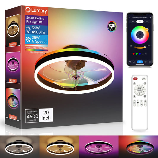 Lumary Smart Ceiling Fans with Lights