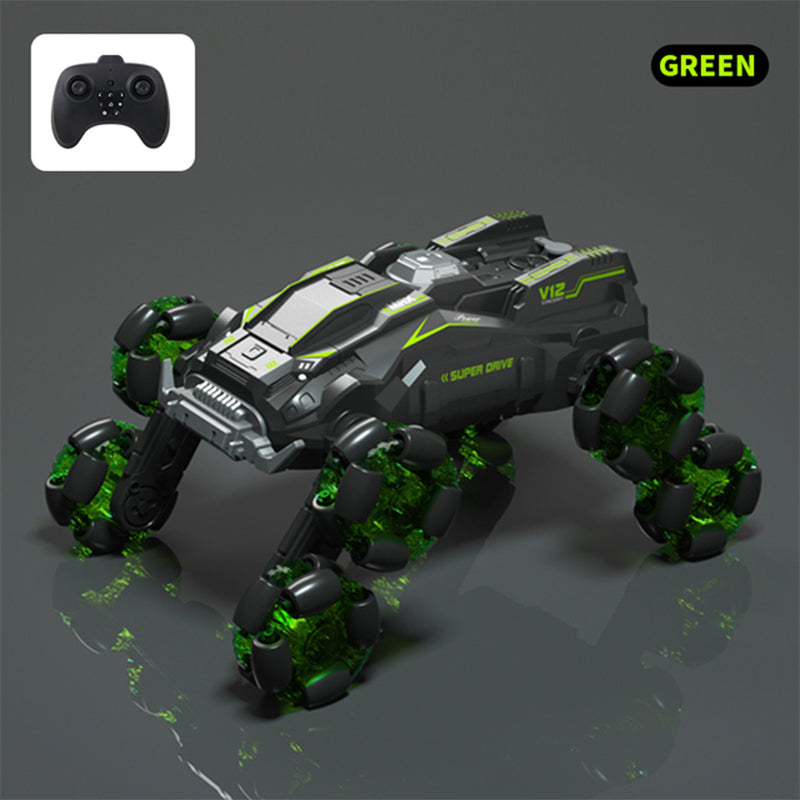 RC Car 8 Wheels 360° Rotation Stunt Gesture Sensing Watch Spray RC Vehicle with Light Music Led
