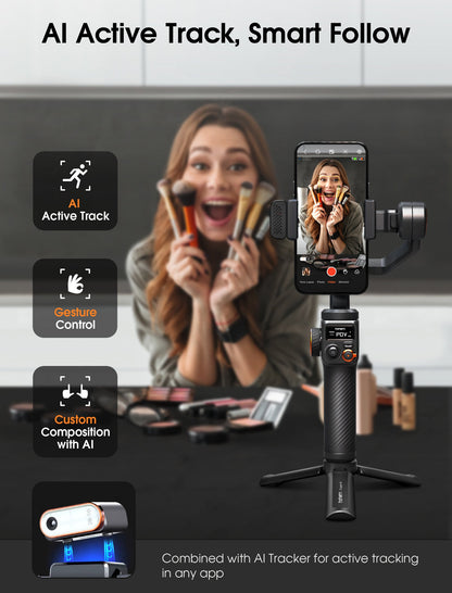 Hohem M6 Phone Gimbal/MT2 Camera Gimbal AI Tracker for Live Streaming