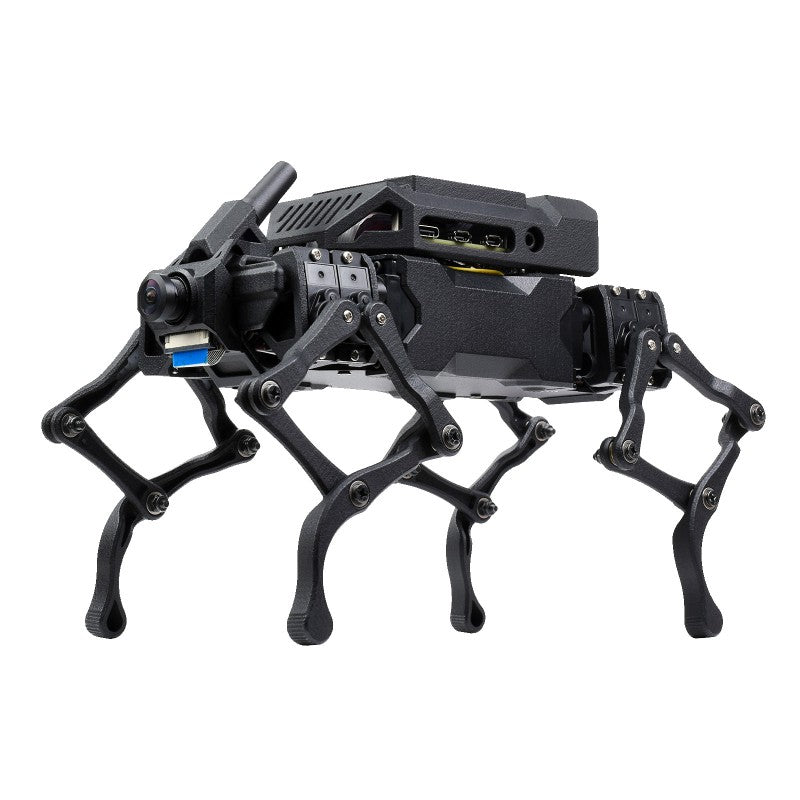 WAVEGO 12-DOF STEM Education Python Programming Robot Dog Raspberry Pi 4B Facial Recognition Color Tracking Motion Detection