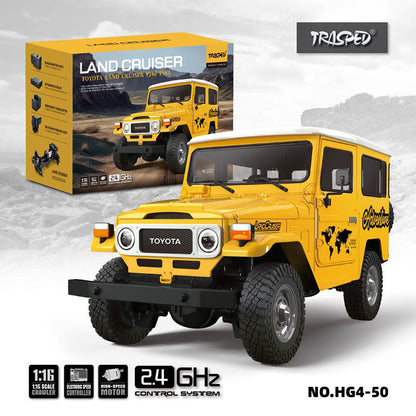 HG HG4-50 TRASPED TOYOTA Land Cruiser FJ40 1983 RC Car 1/16 4WD Rock Crawler LED Light Simulated Sound Off-Road Climbing Truck Full Proportional RC Toys