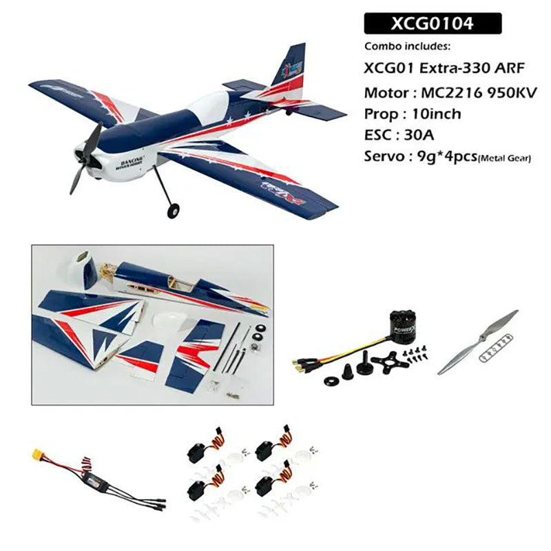 DWHobby Balsa wood Plane XCG01 Extra-330 ARF 1000mm Wingspan Electric balsa wood sports training Balsa Plane