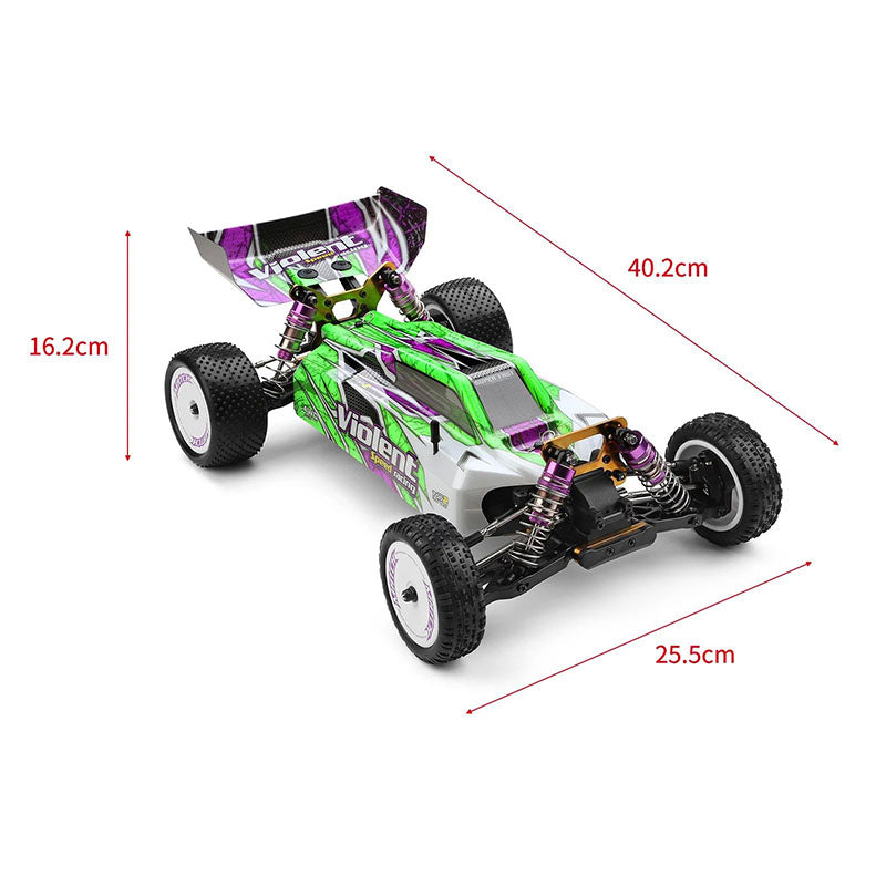 Wltoys 104002 RC Car Brushless Metal Chassis 4WD High Speed 60km/h Racing 1/10 2.4G Off-Road Drift Car