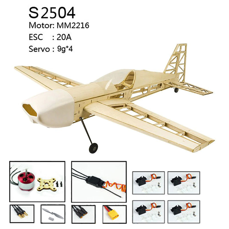 Balsa wood Plane DWHobby S25 EXTRA 330 Electric Fixed Wing Plane Balsa Kits 1000mm Wingspan
