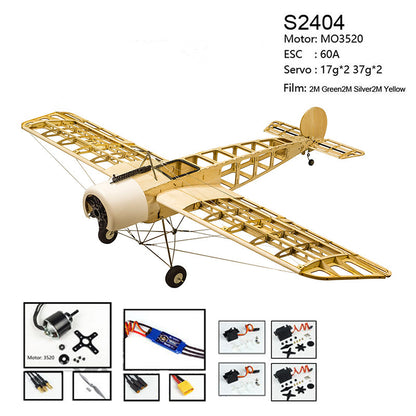 Balsa wood Plane Fokker Eindecker EIII Large Electric or Gas Power Fixed Wing Plane Balsa Kits 1520mm Wingspan