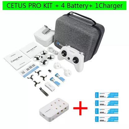 BETAFPV Cetus Pro FPV Kit VR02 Goggles Literadio2 SE Transmitter Brushless Motor FPV Drone Racing Kit Quadcopter