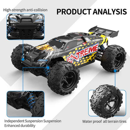 Coche RC todoterreno de alta velocidad a escala 1:18, escalada, 4x4, impermeable, derrape