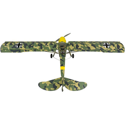 DWHobby Camouflage Fi156 Storch Balsa wood Plane Large Electric or Gas Power Fixed Wing Balsa Plane Kits 1600mm Wingspan