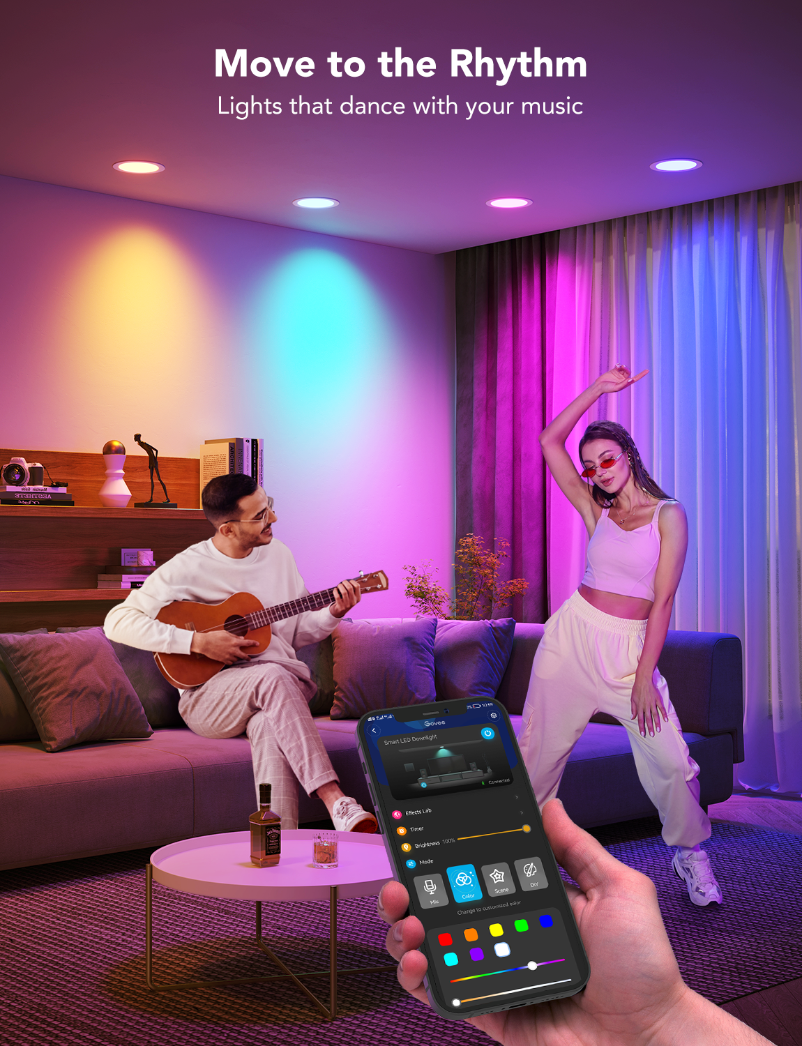 Govee 6 Inch Smart RGBWW Recessed Lights