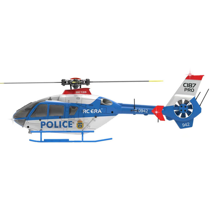 RCERA EC135 C123 RC Helicopter 4CH 6-Axis Gyro Direct drive dual brushless optical flow positioning Air pressure fixed altitude true ducted Helicopter