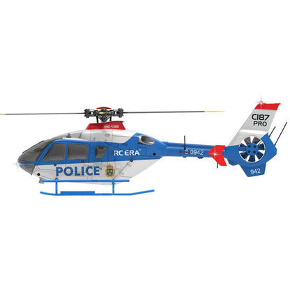 RCERA EC135 C123 RC Helicopter 4CH 6-Axis Gyro Direct drive dual brushless optical flow positioning Air pressure fixed altitude true ducted Helicopter
