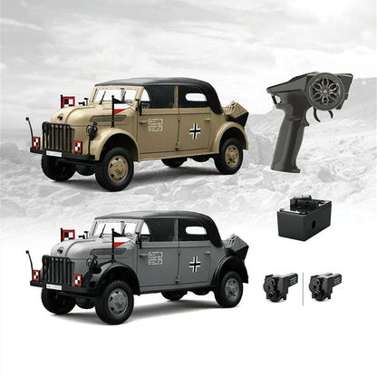 HG HG4-51 TRASPED STEYR COMMAND VEHICLE RC Car 1/18 4WD Off-Road Climbing Truck LED Light Simulated Sound Full Proportional RC Toys