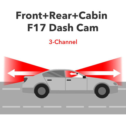 4K Front and Rear Dash Cam For Cars 5G WIFI Car Security Camera F7N Series