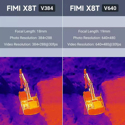 FIMI X8T V384 4K Drone Lnfrared Thermal Imaging 3-Camera gimbal system RokLink 5.0 20KM Transmission GPS Quadcopter
