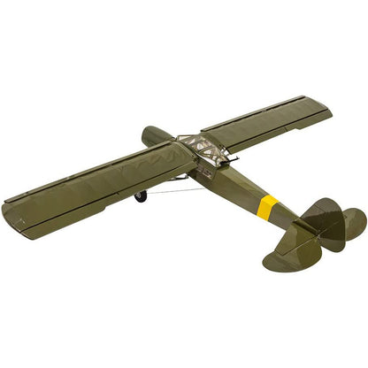 DWHobby Balsa wood Plane Army Green Fi156 Fieseler Storch Large Electric or Gas Power Fixed Wing Balsa Plane 1600mm Wingspan With Accessories