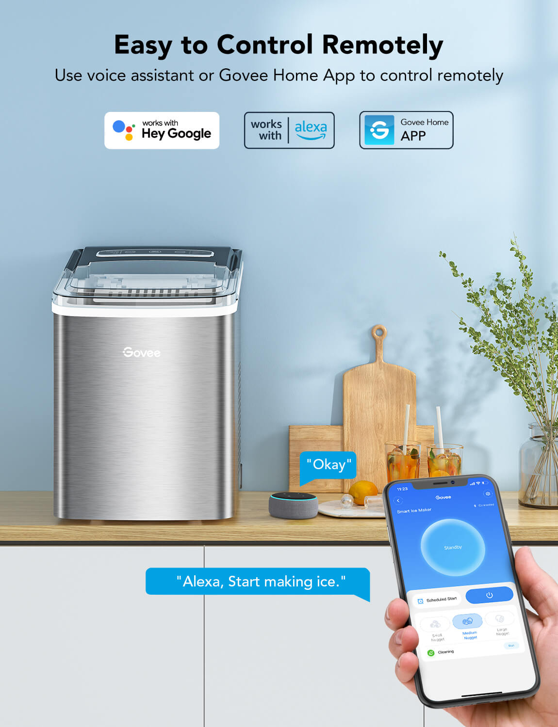GoveeLife Portable Countertop Ice Maker
