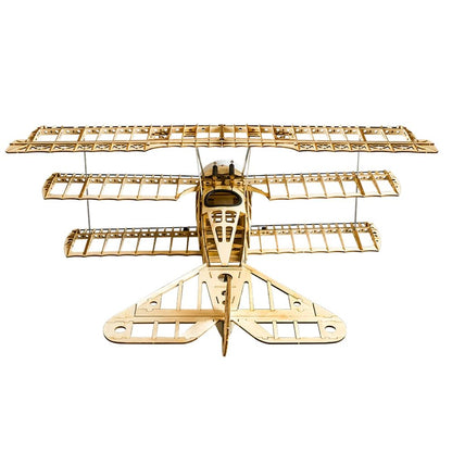 DWHobby Balsa wood Plane S17 Fokker Dr.I Electric Fixed Wing Fighter Plane Balsa Kits 770mm Wingspan