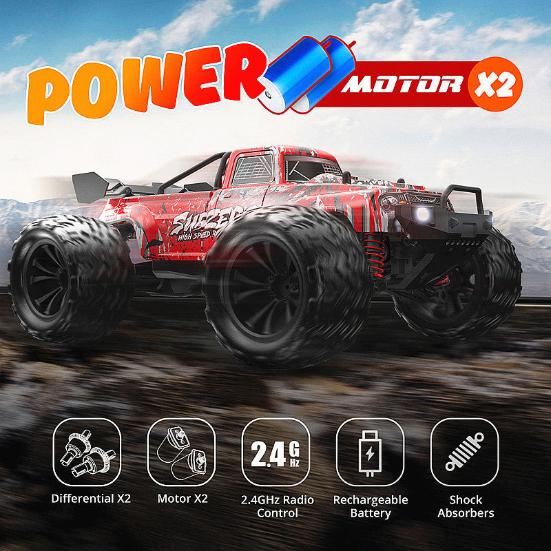 RC Car 4WD 1/16 High Speed Graffiti Version Off-Road Truck Big Foot Drift Car