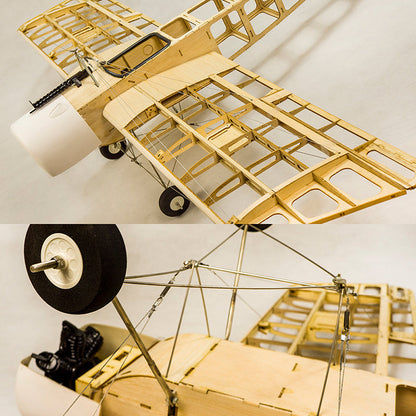 Balsa wood Plane Fokker Eindecker EIII Large Electric or Gas Power Fixed Wing Plane Balsa Kits 1520mm Wingspan