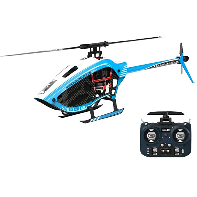 YXZNRC F280 RC Helicopter 6-Axis Gyro 3D6G Dual Brushless Direct Drive Motor Flybarless 2.4G 6CH Helicopter Toy