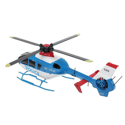 RCERA EC135 C123 RC Helicopter 4CH 6-Axis Gyro Direct drive dual brushless optical flow positioning Air pressure fixed altitude true ducted Helicopter