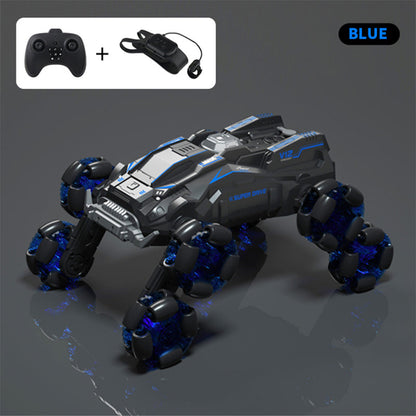 RC Car 8 Wheels 360° Rotation Stunt Gesture Sensing Watch Spray RC Vehicle with Light Music Led