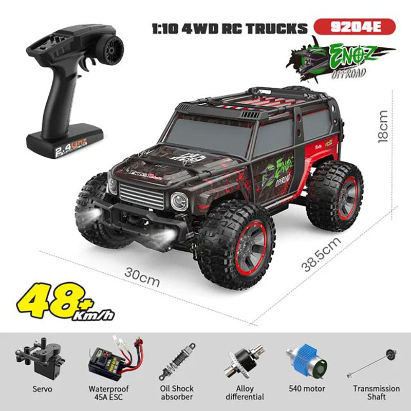 Coche RC con motor sin escobillas 1/10 4WD, todoterreno de alta velocidad, coche de derrape Big Foot 