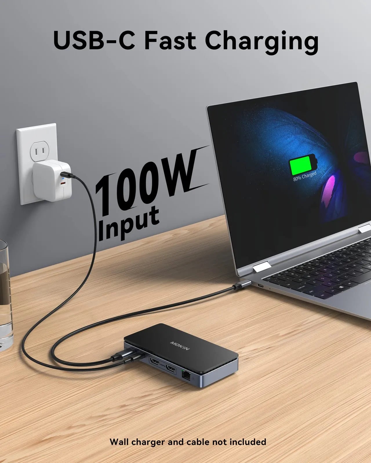 MOKiN 8 IN 1 Docking Station Dual 4k@60Hz HDMI