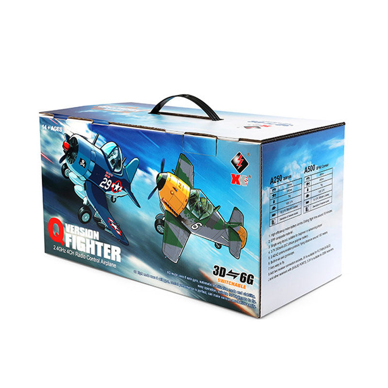 WLtoys XK A250 RC Airplane 2.4G 4CH 6G/3D Stunt Plane Six Axis RC Fighter Plane Outdoor Toy Gift