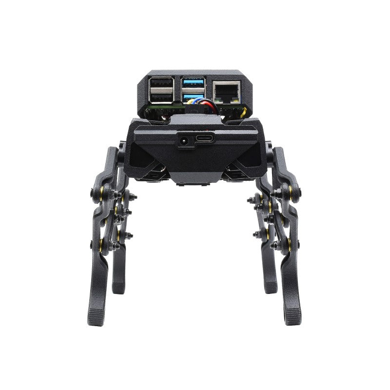 WAVEGO 12-DOF STEM Education Python Programming Robot Dog Raspberry Pi 4B Facial Recognition Color Tracking Motion Detection