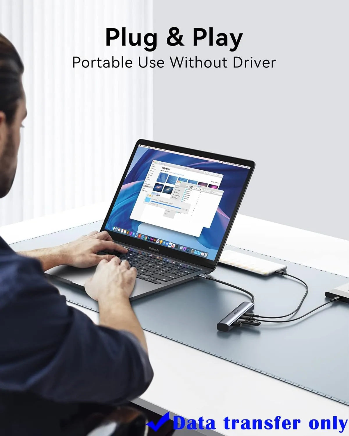 MOKiN USB-C Hub With 10Gbps 4 Ports For Laptop