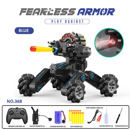 RC Car Launch Water Bomb Interactive Battle Gesture Sensing Battle Tank 4WD Drive Off-road Boy Toy Car