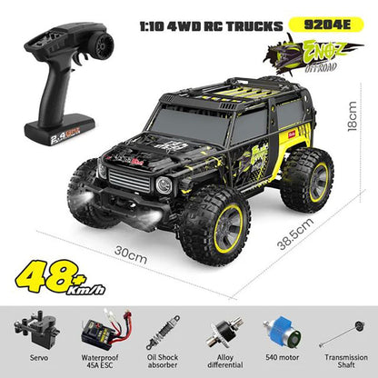 Coche RC con motor sin escobillas 1/10 4WD, todoterreno de alta velocidad, coche de derrape Big Foot 