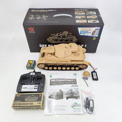 RC Tank Heng Long 3858-1 German IV F Type RTR Tank Upgrade Metal Version RC Tank toys