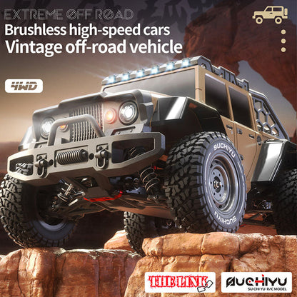 SCY 16104 Pro Jeep Retro Wrangler RC Car 1/16 70KM/H Brushless Off-Road Car 35A ESC 2847 Brushless Motor
