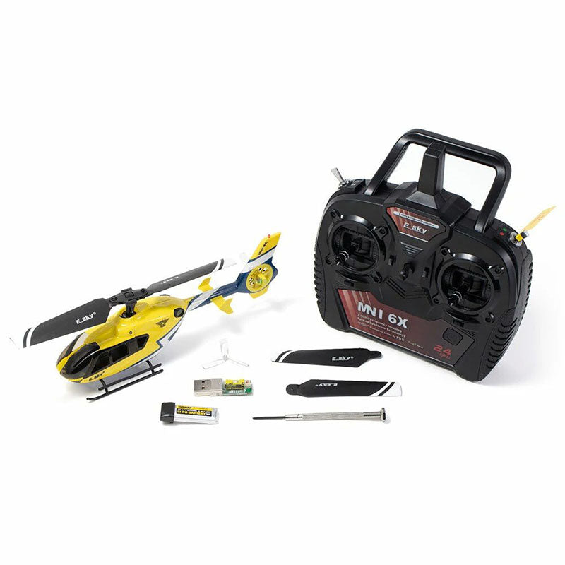 ESKY 150EC EC135 RC Helicopter 2.4G 4CH Single-Blade Flybarless Practice Stable Route Controllable Altitude Helicopter Outdoor Toy