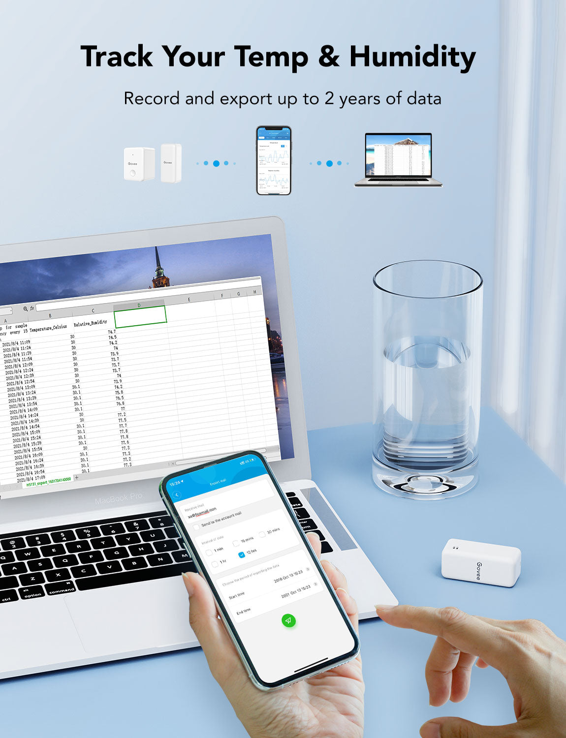 Govee Wi-Fi Digital Thermometer Hygrometer