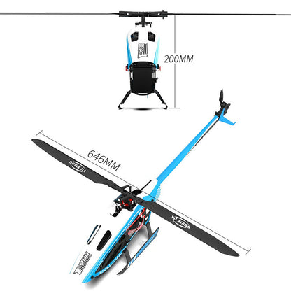 YXZNRC F280 RC Helicopter 6-Axis Gyro 3D6G Dual Brushless Direct Drive Motor Flybarless 2.4G 6CH Helicopter Toy