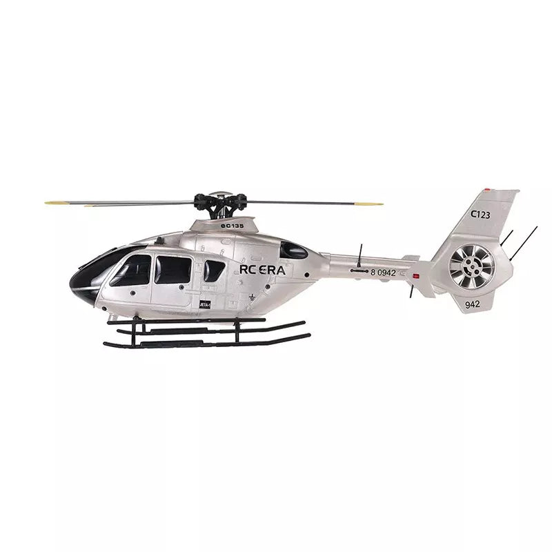 RCERA EC135 C123 RC Helicopter 4CH 6-Axis Gyro Direct drive dual brushless optical flow positioning Air pressure fixed altitude true ducted Helicopter