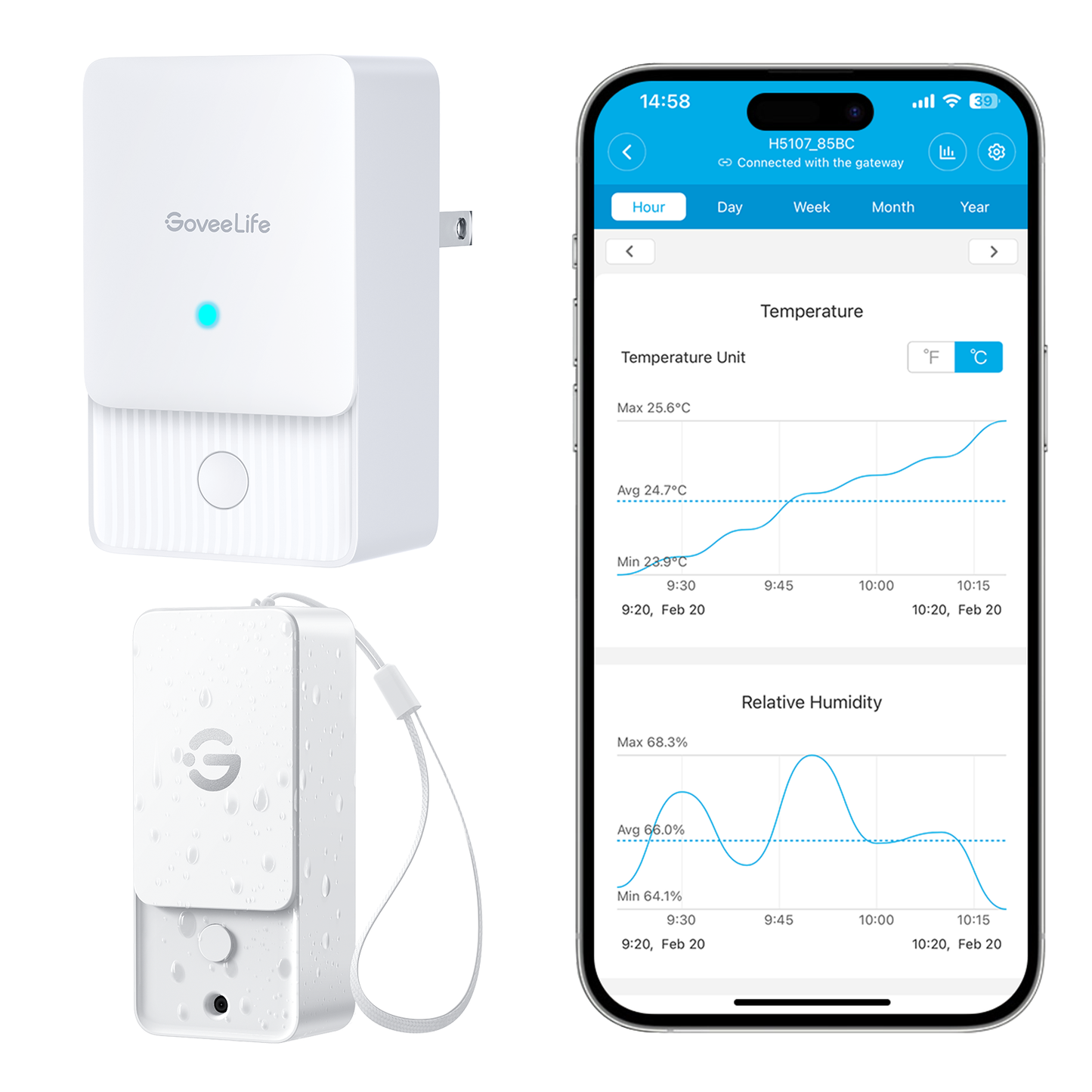 GoveeLife Smart Thermo-Hygrometer 3 Lite ($59.99 for 2 Items)