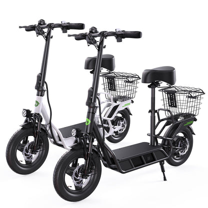 isinwheel Hyper X 700W Electric Scooter with Seat & Basket