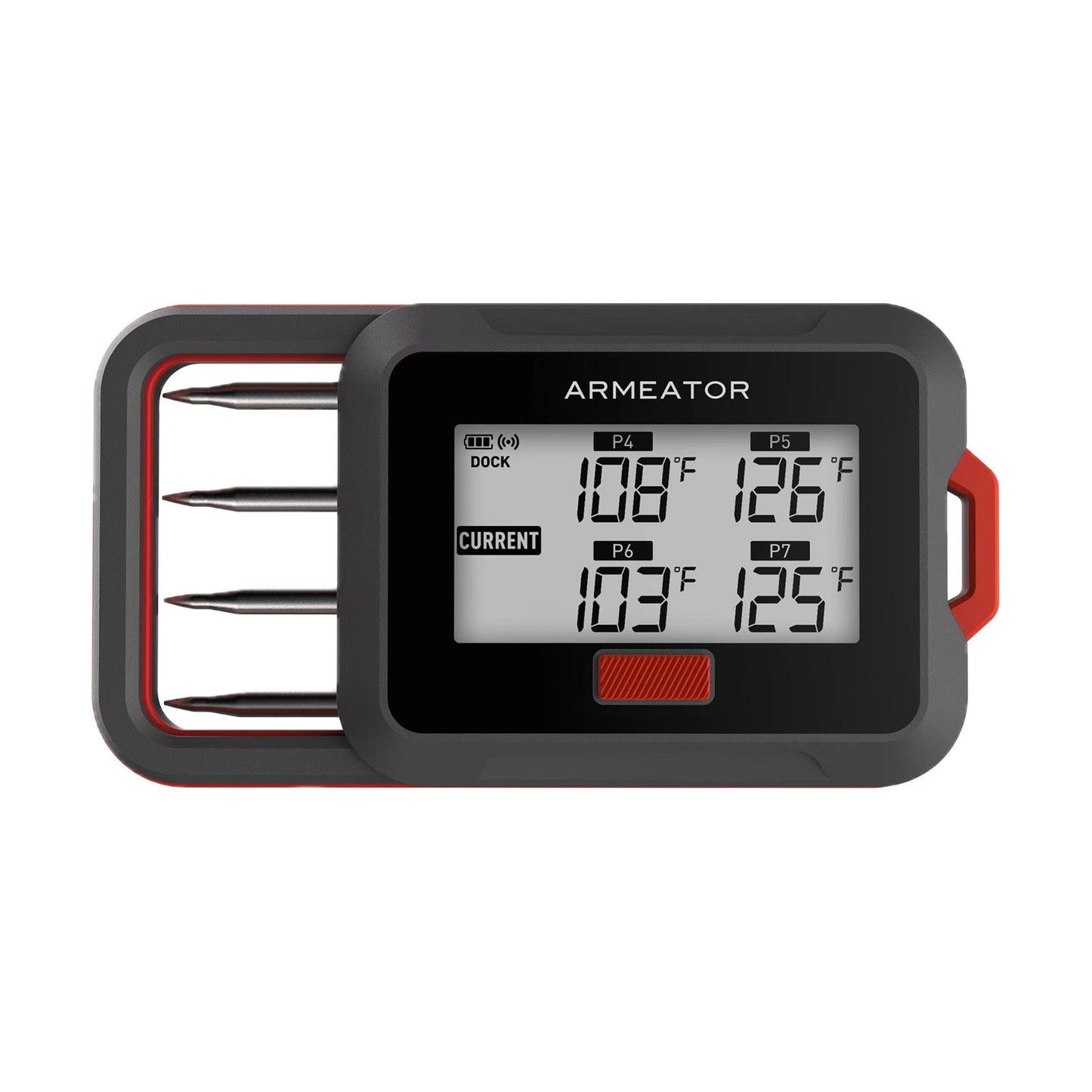 ARMEATOR D4 Smart Wireless Meat Thermometer with 4 Meat Probes | Perfect for BBQ & Grilling | BBQ Party
