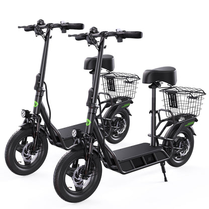 isinwheel Hyper X 700W Electric Scooter with Seat & Basket