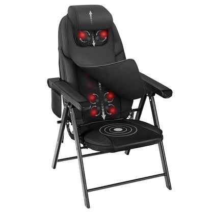 Comfier Portable Folding Massage Chair-Shiatsu Neck and Back Massager with Heat CF-9202