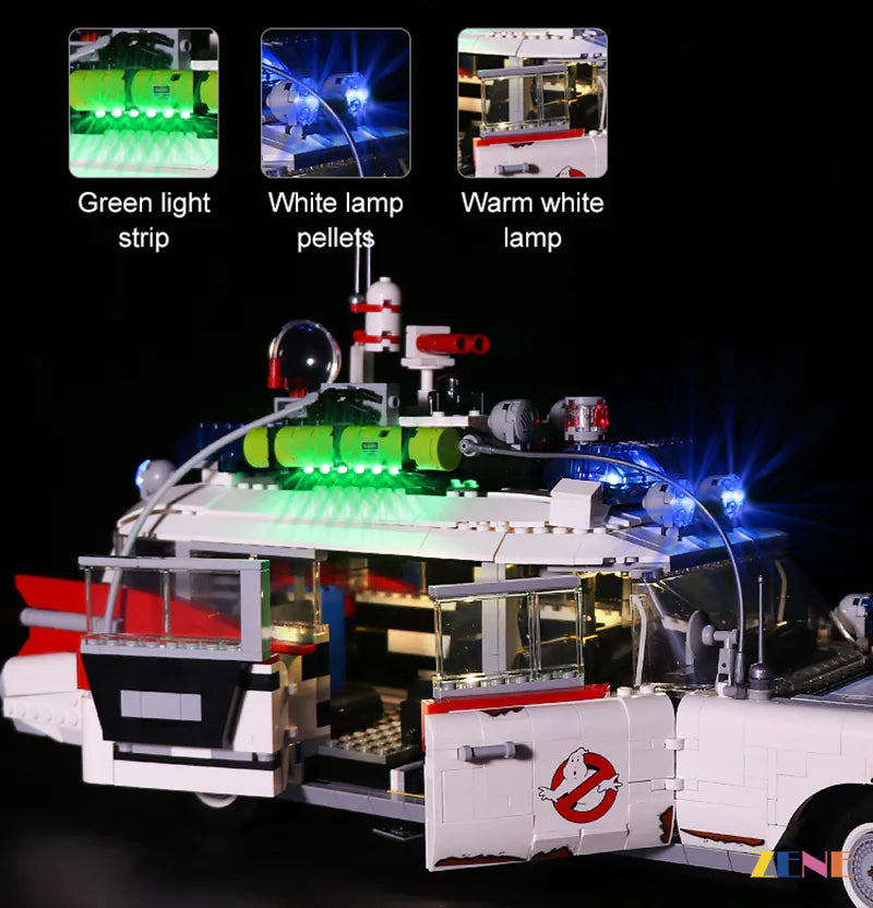 Kit de luces para LEGO Ghost Busters ECTO-1 n.° 10274 (versión 2 de Halloween)