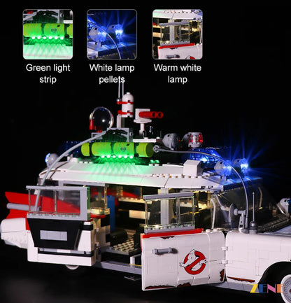 Kit de luces para LEGO Ghost Busters ECTO-1 n.° 10274 (versión 2 de Halloween)